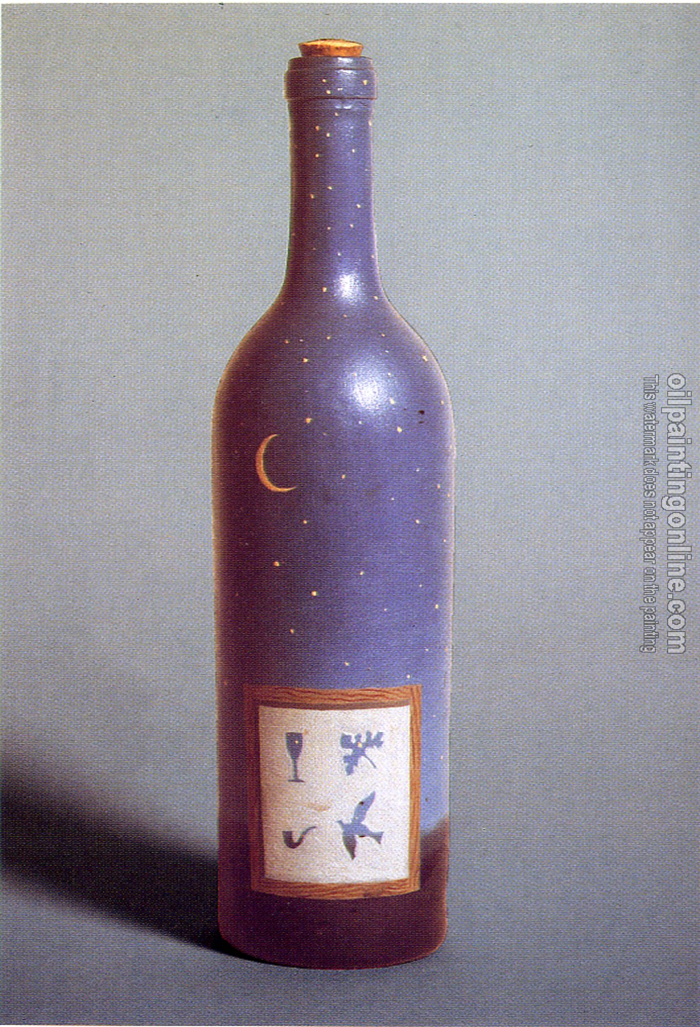 Magritte, Rene - night sky painting